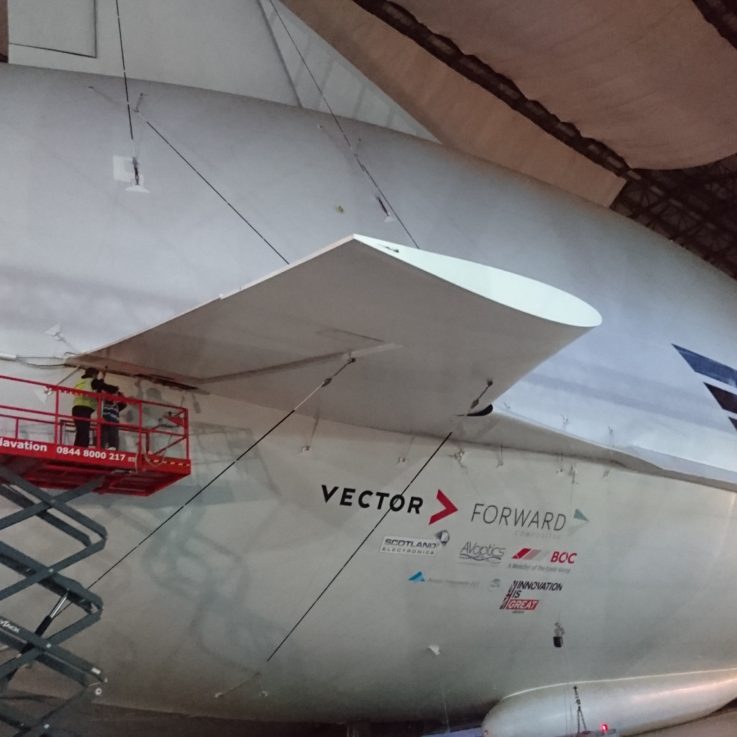 Hybrid Airlander 10 - Yes the Fins are Poly-Fiber.